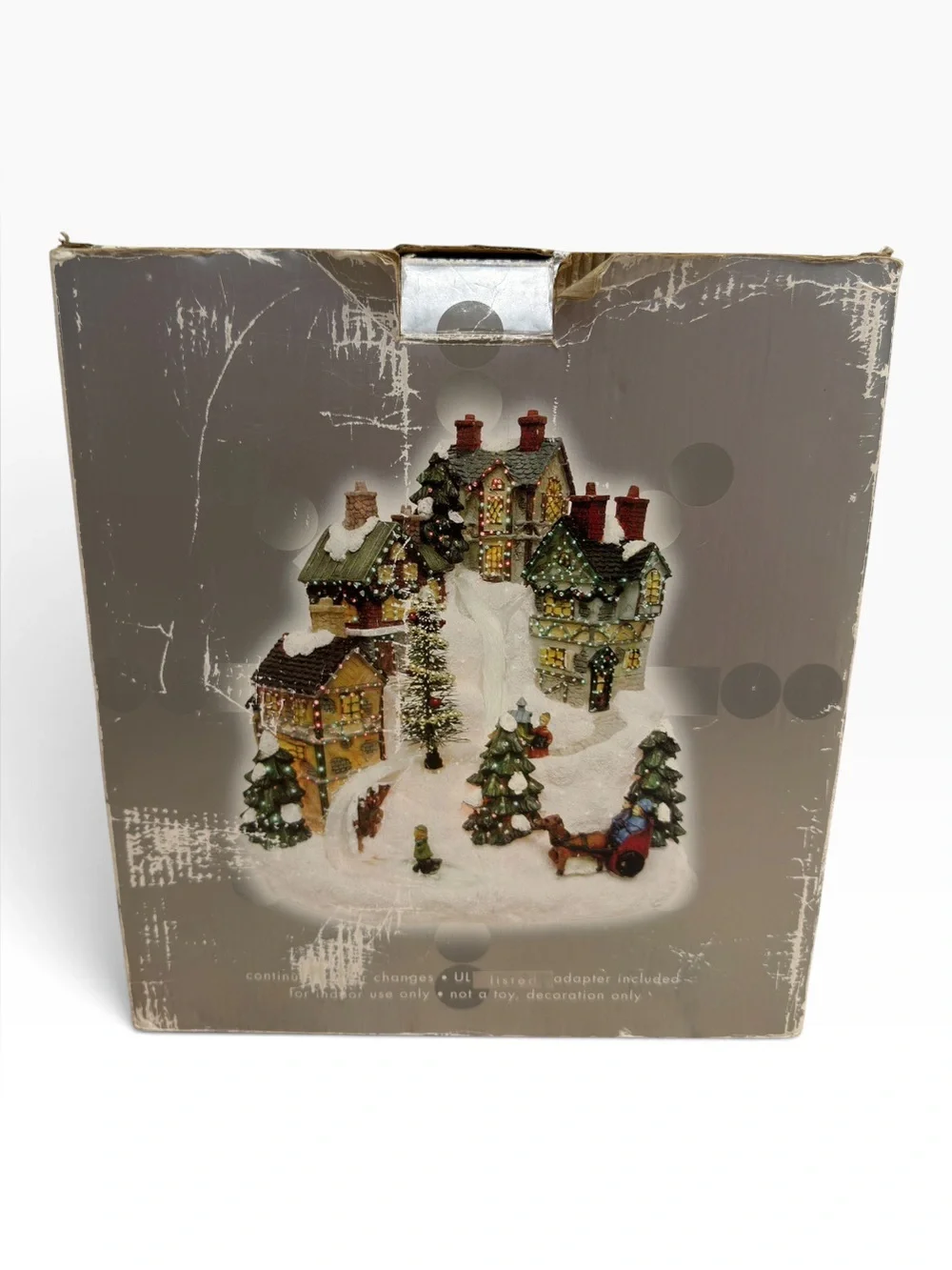 Vintage 2003 Target Classic Christmas Fiber Optic Village Lighted Holiday Decor